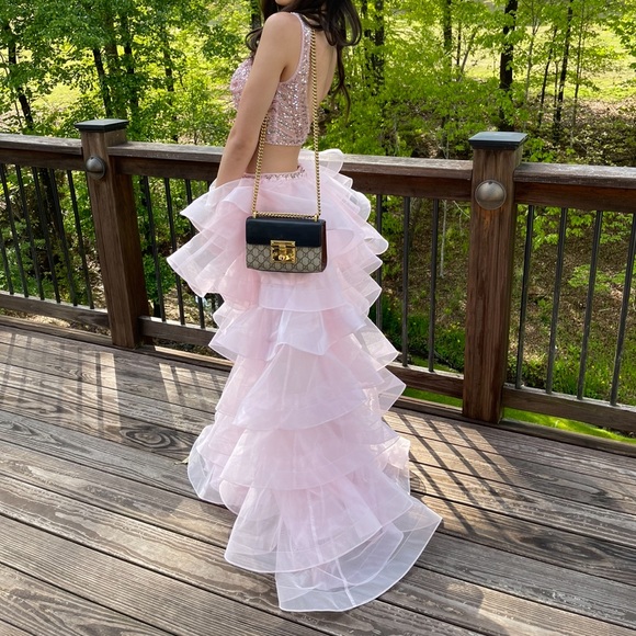 Ellie Wilde Mon Cheri Two-piece Prom/Formal Size 00 - Picture 4 of 11